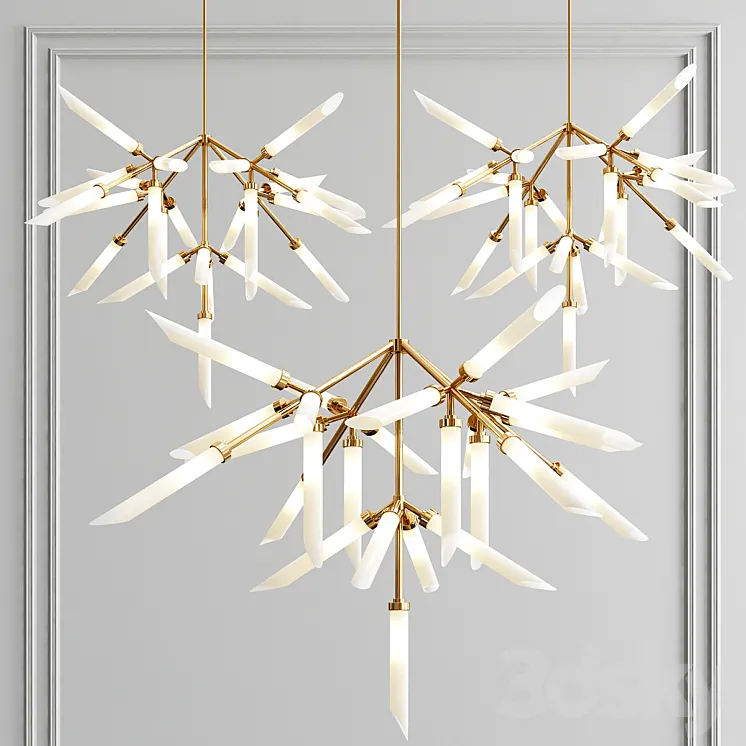 Spur grand chandelier 3DS Max