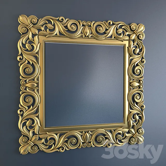 Square mirror 4224 3ds Max