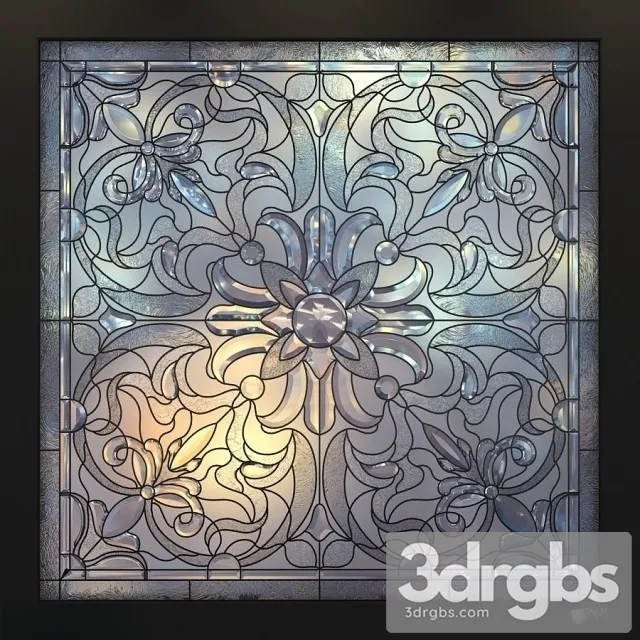 Square Windows Stained Glass 3dsmax Download