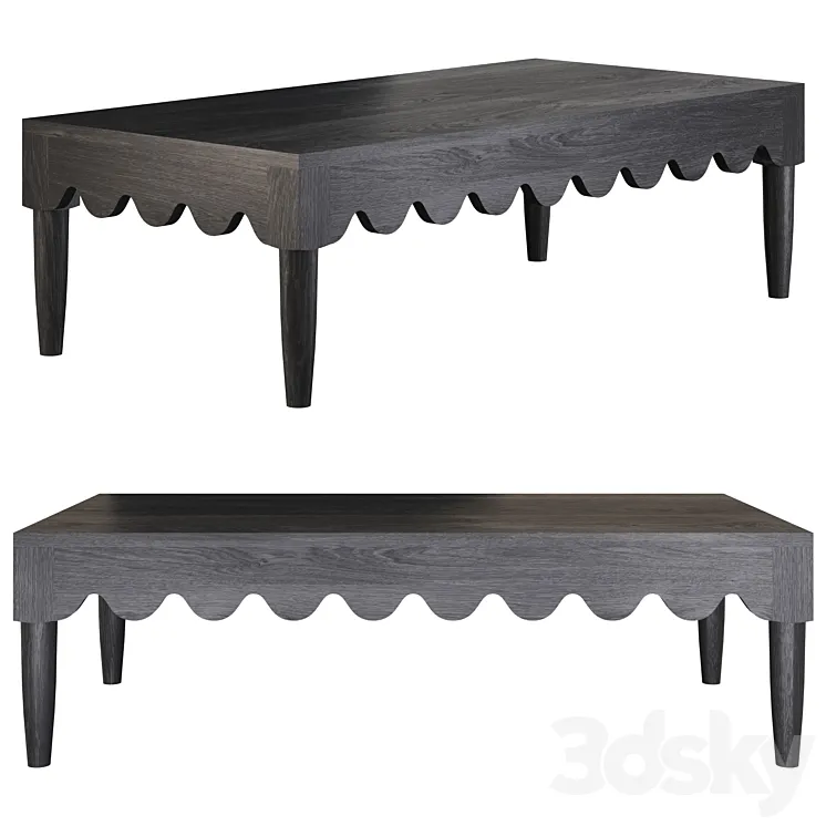 Squiggle coffee table 3DS Max