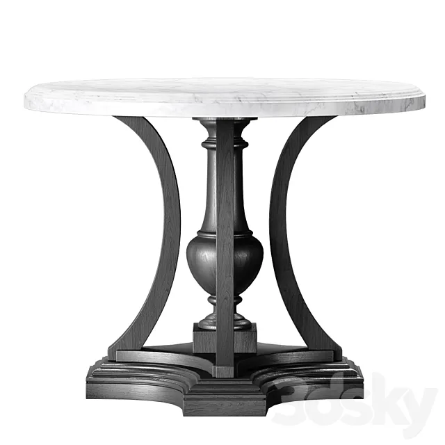 ST. JAMES MARBLE ROUND ENTRY TABLE. RH 3DSMax File