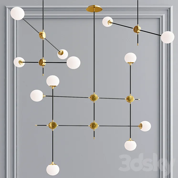 ST-Luce SL429 pendant collection 3DS Max