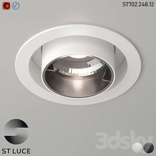 ST702.248.12 Int. White_Black LED OM 3DS Max Model