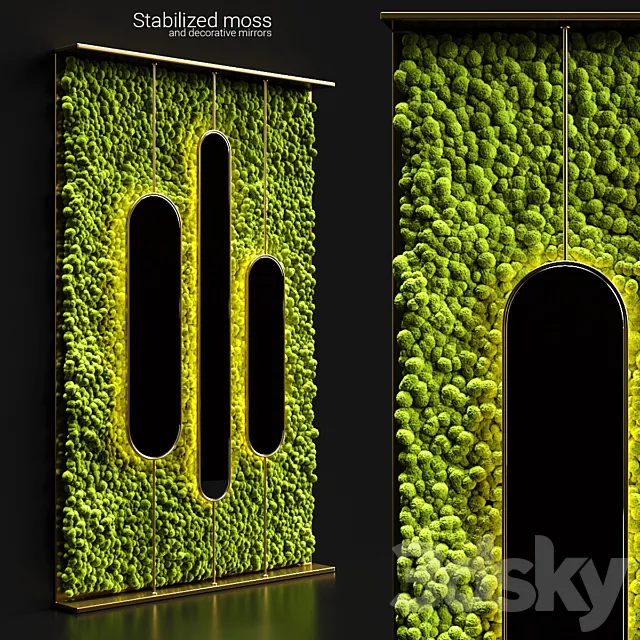 Stabilized moss and mirrors 3DS Max Model