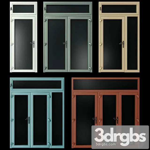 Stained aluminum doors 3dsmax Download