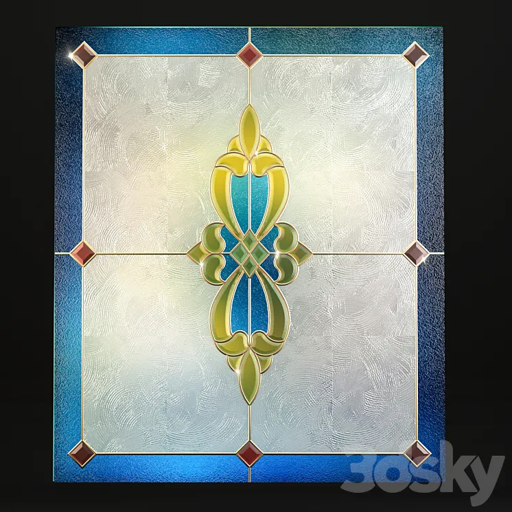 Stained glass 3DS Max Model