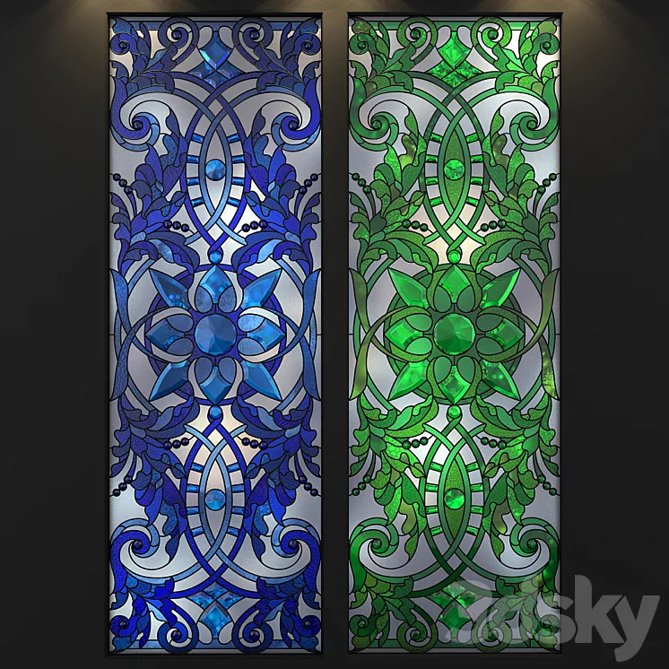 stained-glass window 3DS Max