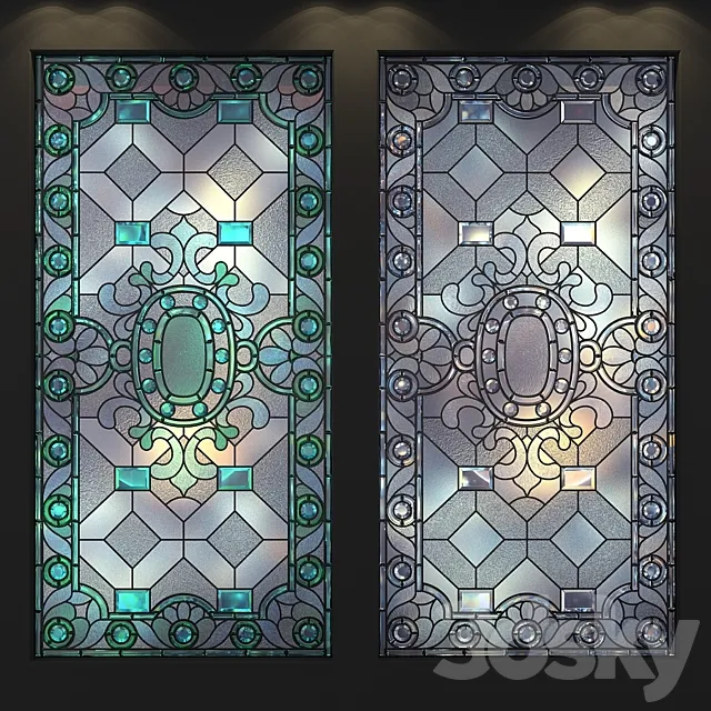 stained-glass window 3DS Max Model