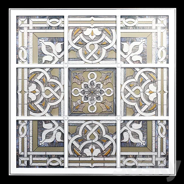 stained-glass window 3DS Max Model