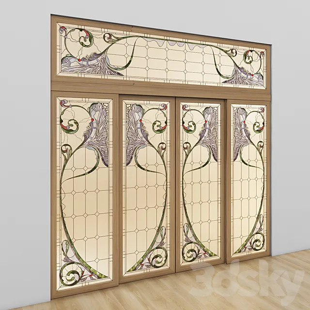 Stained-glass window 3DSMax File