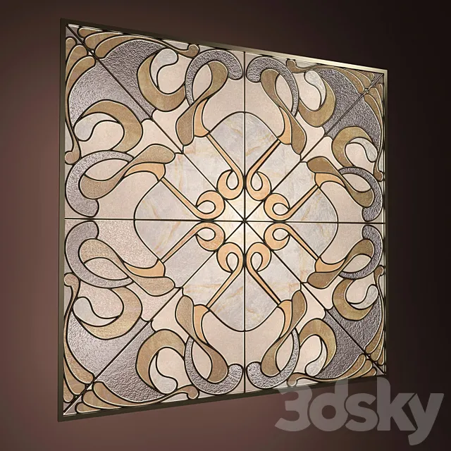 stained-glass window classic 3DSMax File