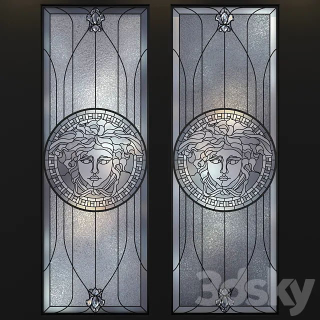 Stained-glass window VERSACE 3ds Max