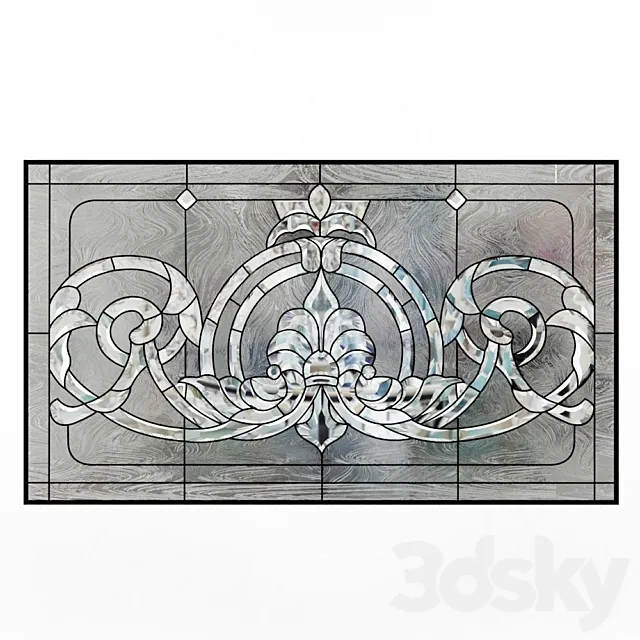 Stained glass with bevel 3DS Max Model