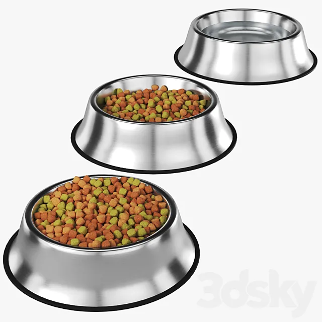 Stainless steel bowl 3ds Max