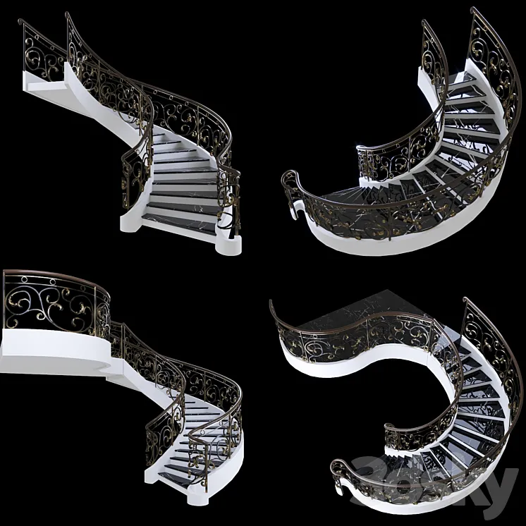 Stair forging 3DS Max