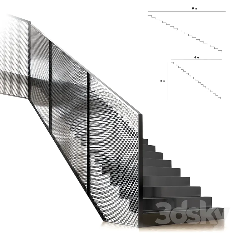 Stair loft 3DS Max