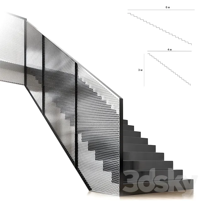 Stair loft 3DSMax File