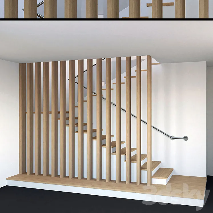 Staircase 001 3DS Max Model