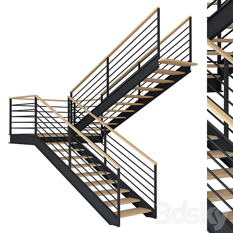 Staircase 005 3DS Max Model