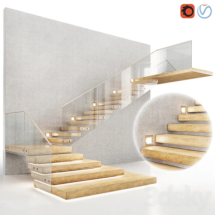 Staircase 3DS Max Model