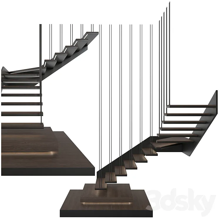 Staircase A001 3DS Max