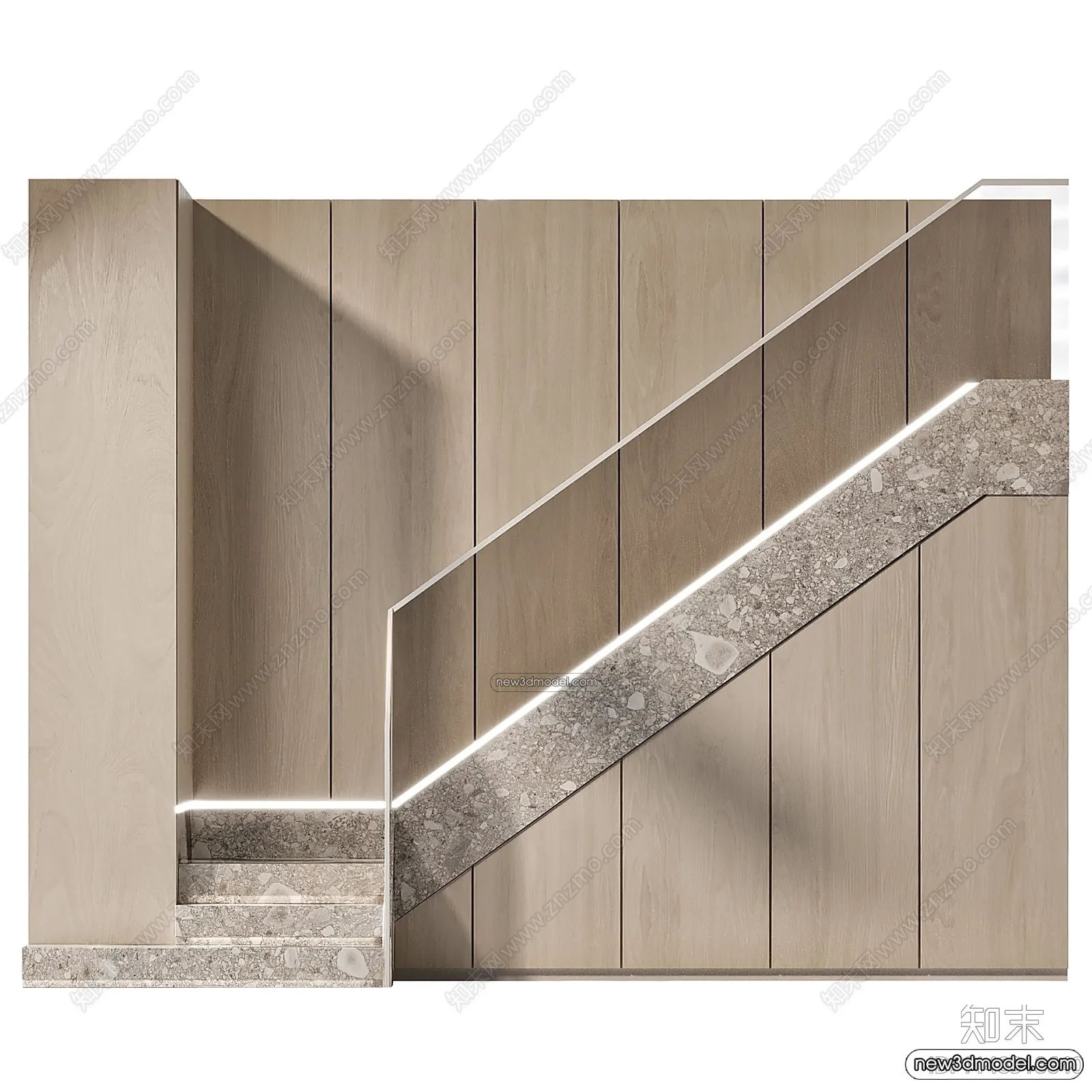 Staircase Decoration – 3D Interior Scene – 3D Models – 060