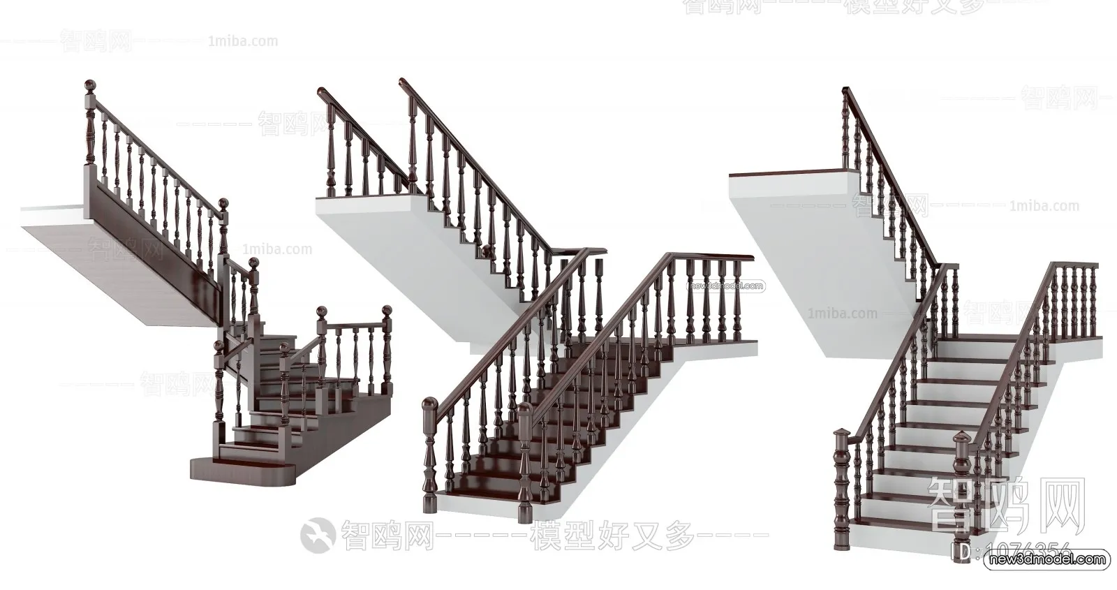 Staircase Decoration – 3D Interior Scene – 3D Models – 121