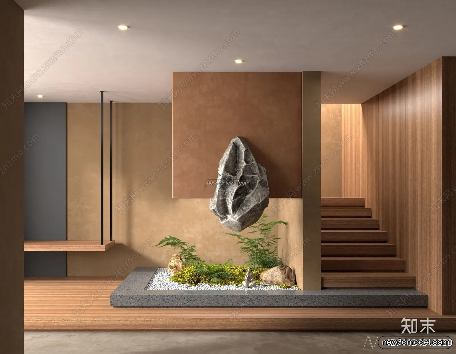 Staircase Decoration – 3D Interior Scene – 3D Models – 150