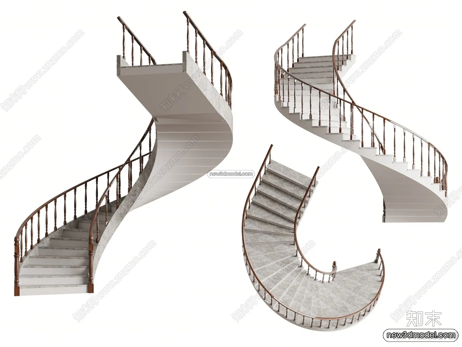 Staircase Decoration – 3D Interior Scene – 3D Models – 212