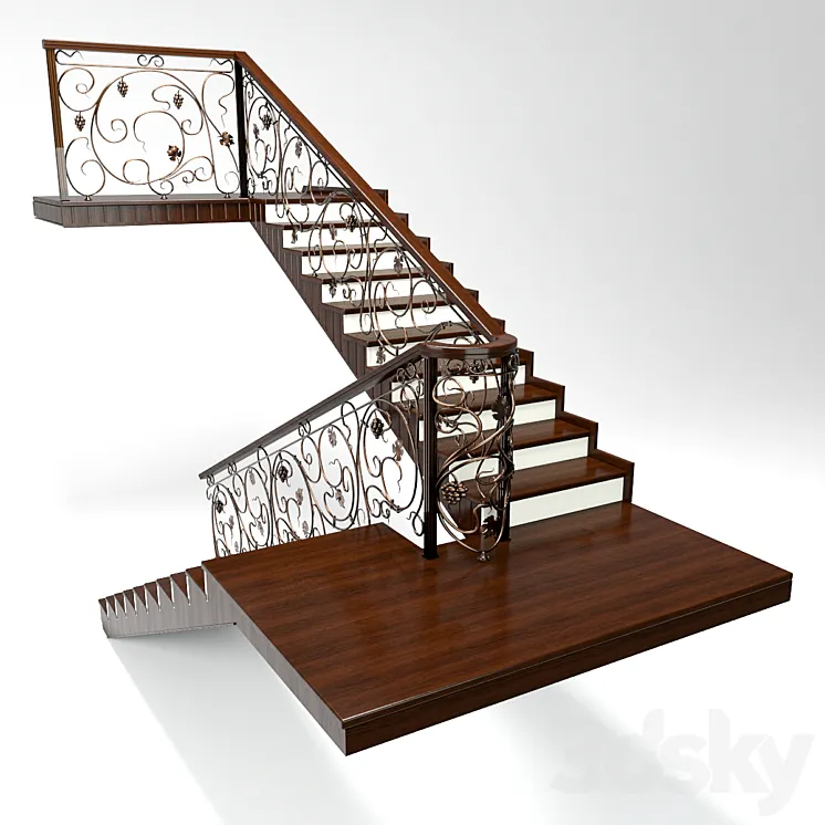 staircase forged 3DS Max