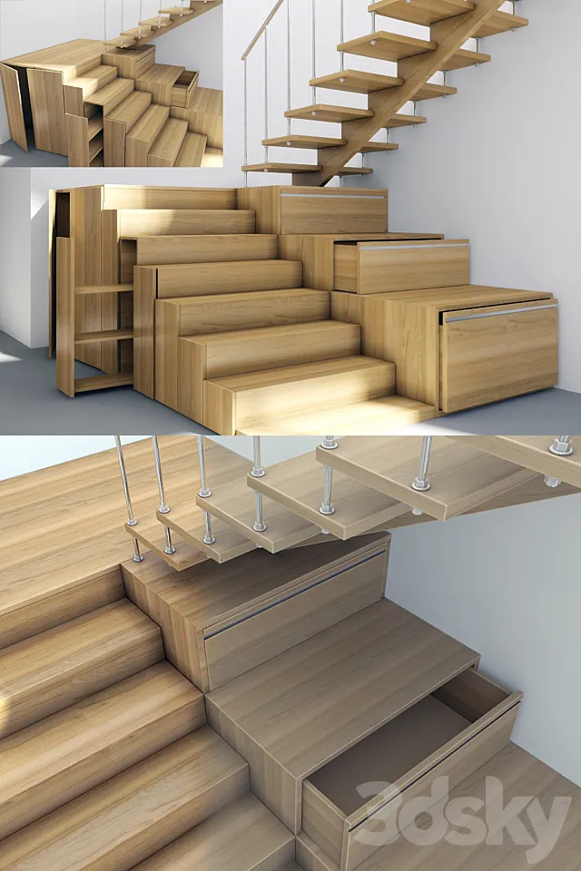 Staircase in minimalist style 3DSMax File
