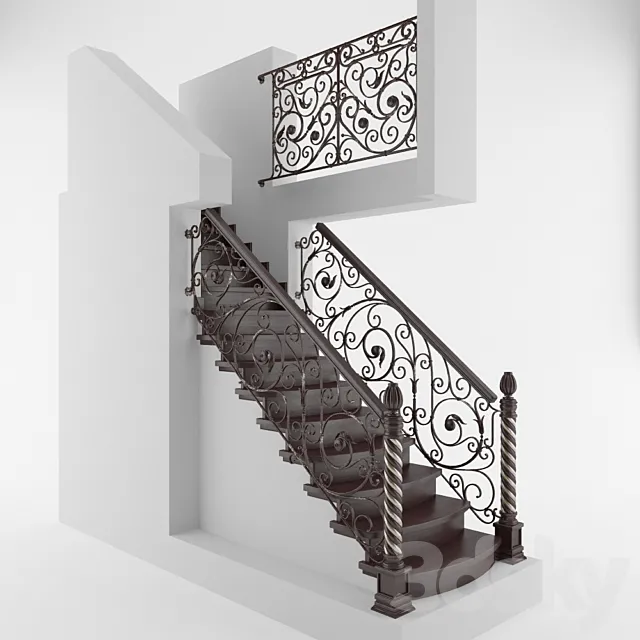 Staircase to the basement 3DSMax File