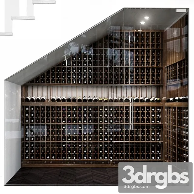 Staircase wine cabinet