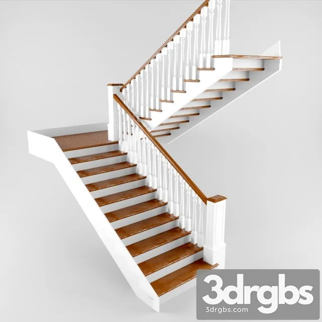 Staircase With Balusters 3dsmax Download