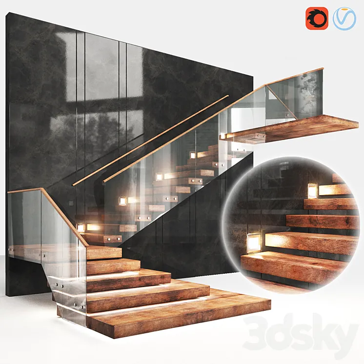 Staircase2 3DS Max