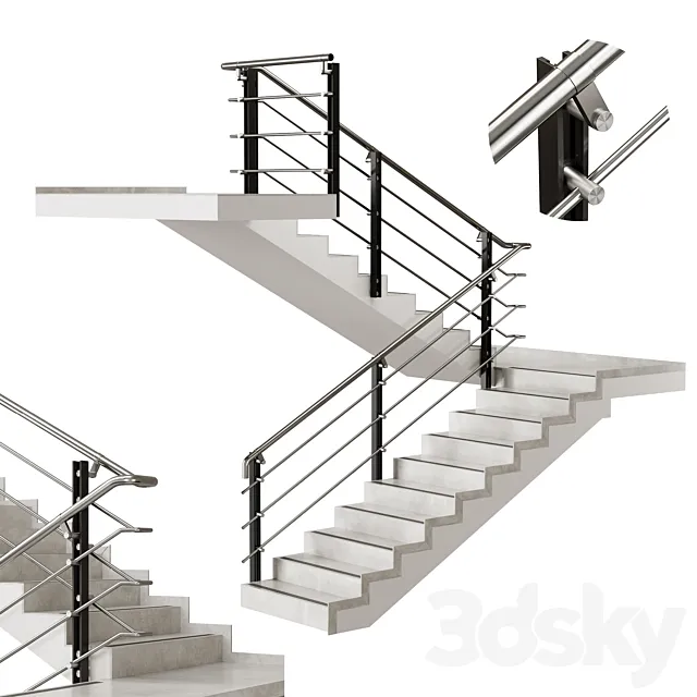 Stairs (024-2) 3ds Max