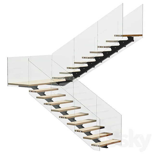 Stairs 3DS Max Model