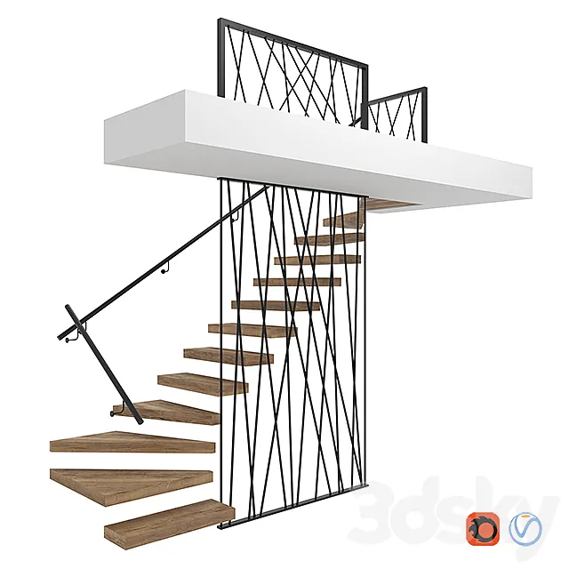 Stairs 3DS Max Model