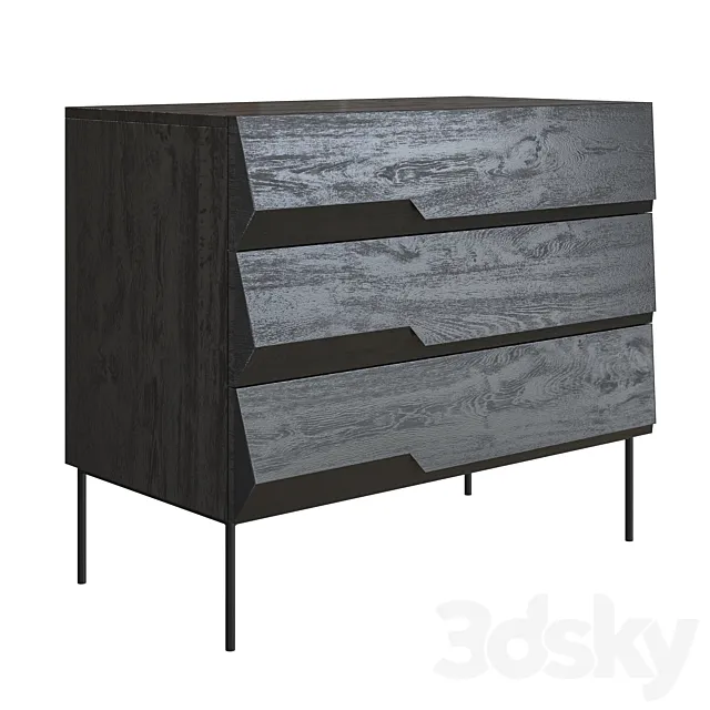 Stairs Chest of Drawers by Alain van Havre Ethnicraft 3DSMax File