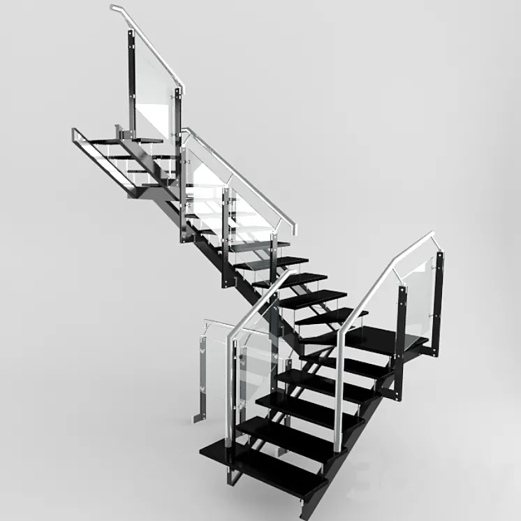 Stairs tech 3DS Max