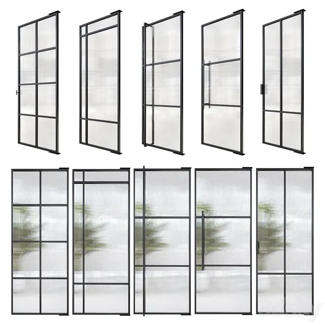 Stalen deuren huys doors 3dsMax Model