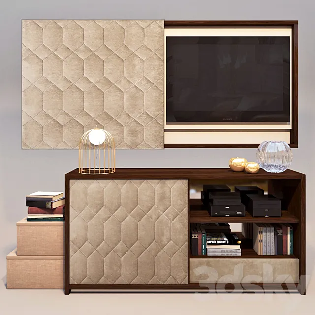 Stand and frame under the TV Rugiano “Tatin” 3ds Max
