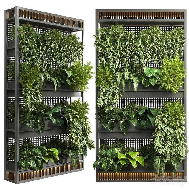 Stand Indoor plant-plant stand metal vase 07 3dsMax Model