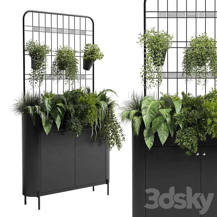 stand wall decor with shelves for the library and closet or showcase plants collection 175 3DS Max