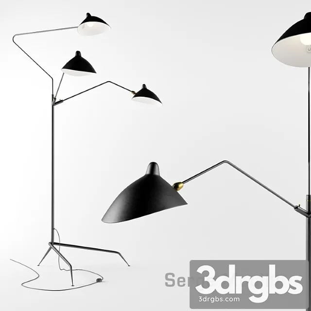 Standing Lamp 3 Arms 3dsmax Download