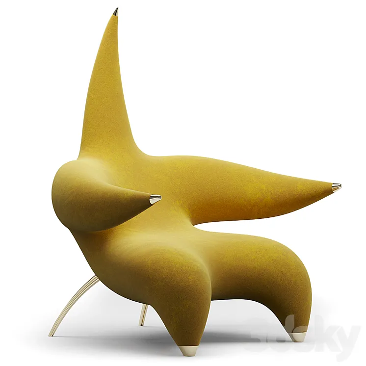 Star lounger 3DS Max