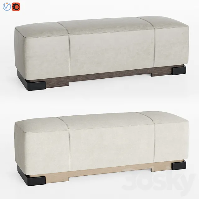 Star Ottoman Kara Mann Bakerfurniture 3DS Max Model