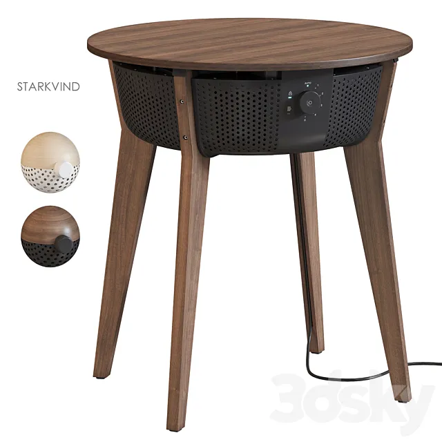 STARKVIND IKEA Desk with air purifier 3ds Max