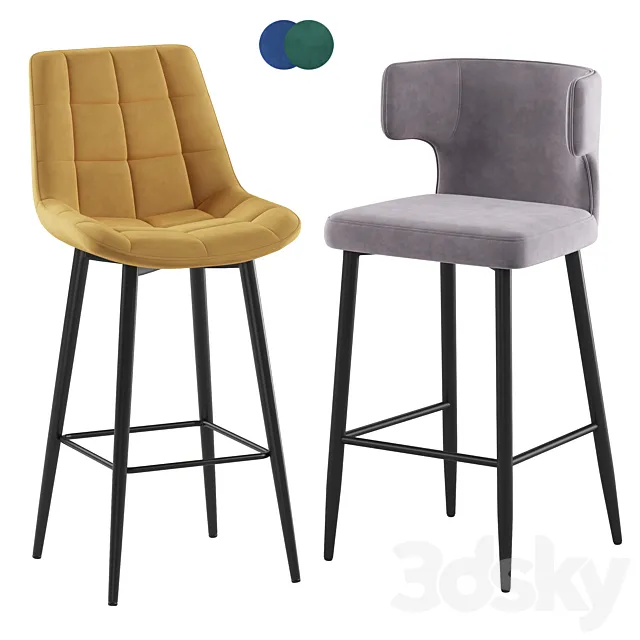 Starl MK-5625-DR Elis barstool 3ds Max