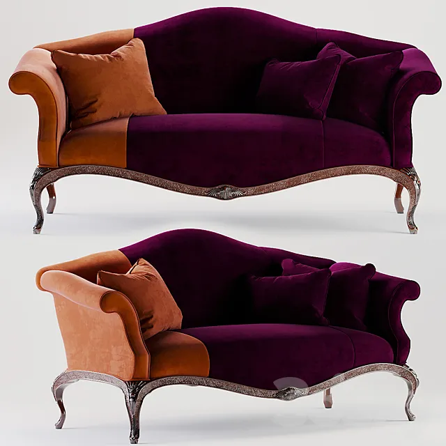 Stately Homes King George III Settee by Baker furniture 3DSMax File